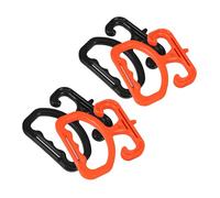 MALUGOGO 4pcs Heavy Duty Grocery Bag Handle Carrier Reusable Plastic Bag Holder with Ergonomic Grip for Supermarket Home and Travel Use