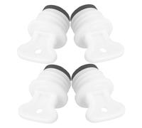 MALUGOGO 4pcs Hot Water Bottle Replacement Stopper Warm Water Bottle Plugs Leakproof Versatile Compatibility Rubber Pp Material Sealing Cap Safety Plug for Home Travel Use