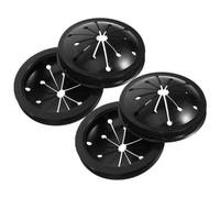 MALUGOGO 4pcs Kitchen Garbage Disposal Splash Guard, Plastic Food Waste Disposer Parts with Noise Reduction and Enhanced Durability, Universal 8cm Sink Baffle for Household Kitchen Cleaning