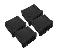 MALUGOGO 4pcs Ladder Rubber End Caps Step Ladder Boots Non Slip Feet Universal Compatibility Toolfree Attachment Rubber Material Black for Home Use and Outdoor