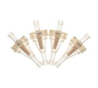 MALUGOGO 4pcs Motorcycle Fuel Line Filter with Copper Mesh, 6mm Od 3mm Id Plastic Inline Fuel Filters for Go-kart and Small Engines, Easy Installation and Universal Fit