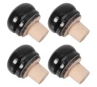 MALUGOGO 4pcs Natural Wood Wine Barrel Cork Stoppers for Wine and Beer Barrels with Easy Maintenance and Spill Prevention and Fermenting