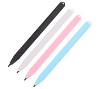 MALUGOGO 4Pcs Stylus Pen for LCD Writing Tablet, Digital Drawing Pad Replacement Pens in Black White Blue Pink, Electronic Sketch Pad Accessories for Smart Notebook and Drawing Board