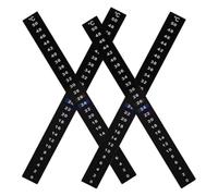 MALUGOGO 4pcs Temperature Strips for Jars Pet Adhesive Realtime Temperature Monitoring Easy to Clean Black for Home Brewing and Sourdough Bread Baking