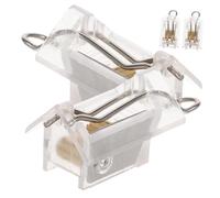 MALUGOGO 4pcs Venetian Blind Cord Locks Cord Lock Mechanism Replacement Parts for Window Blinds Easy to Install and Practical Accessories for Roller Shutter Curtains