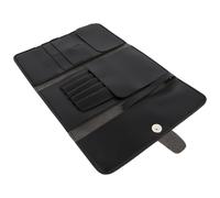 MALUGOGO 5 Pieces Scissors Leather Scissors Case Hair Scissor Pouch Holder Foldable Lightweight Stylish Hairdressing Tool Pouch with Handle for Beauty Workers and Families in Salon