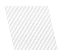 MALUGOGO 50pcs White Plastic Welding Rods for Car Bumper Repair, High Strength Pp Material Strips for Vehicle Bumper Restoration, Suitable for Automotive Professionals