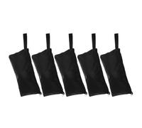 MALUGOGO 5Pcs Black Oxford Cloth Tool Bags 238X130Mm Waterproof Zipper Tool Storage Pouches Portable Handheld Organizer for Outdoor and Workshop Use