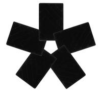 MALUGOGO 5pcs Car Mat Patch Car Floor Carpet Repair Kit for Automobile Floor Mats Black Heavy Duty Nylon Material Easy to Clean Automotive Interior Seasonal Use Protection