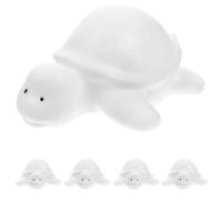 MALUGOGO 5pcs LED Turtle Night Light Set for Bedroom, Warm Atmosphere Nursery Lamp, Colorful Cartoon Bedside Nightlight for Boys