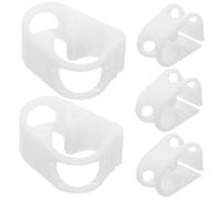 MALUGOGO 5pcs Plastic Hose Clamps Adjustable Shut Off Tubing Clips Water Flow Control Valve Clips White for Environmental Protection