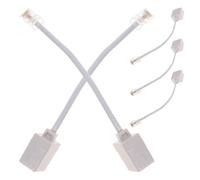 MALUGOGO 5pcs Rj45 to Rj11 Telephone Line Adapter with Abs Copper Material, Space Saving Design for Home and Office Network Setup, Reducing Setup Time Efficiently
