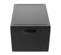 MALUGOGO 6-Hole Medication Vial Storage Box Light Blocking Container Acrylic Anti-Drop Design with Inner Tray for Emergency Scenarios Portable Medication Holder for Hospital Rescue