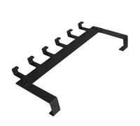 MALUGOGO 6 Hooks Door Towel Rack Metal Back Door Hooks Stainless Steel Sl inish Strong Load Capacity Practical Space Optimization for Bedroom Home Decor