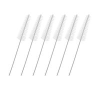 MALUGOGO 6pcs Hearing Aid Cleaner Nylon Brushes with Stainless Steel Rods, Non-Slip Design for Safe Cleaning of Hearing Amplifiers and BTE Sound Tubes, for Daily Maintenance
