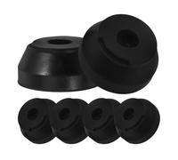 MALUGOGO 6Pcs Replacement Rubber Cane Tips Lightweight Heavy Duty Tri-Foot Shape with Antislip Base and Matching Screws for Outdoor Activities Walking Sticks and Crutches for Seniors