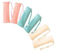 MALUGOGO 6pcs Soap Pouch Soap Net Pouch Multi-layer Mesh Fine Drawstring Pe Material Easy Closure and Opening Easy Storage for Home Use Bathroom