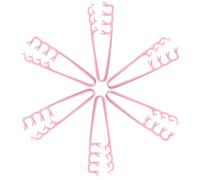 MALUGOGO 6pcs Textured Styling Comb Hair Combs Portable Plastic Wide Tooth Design for Taming Messy Bangs Suitable for Commuters and Daily Office Use