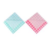 MALUGOGO 80pcs Picnic Napkin Paper Tissue Decorative Napkins Grid Design Delicate Creative Style Handy Long-time Use for Party Shower Festival Atmosphere