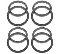 MALUGOGO 8pcs Car Door Speaker Ring Mounting Adapter Gasket for 6.5 Inch Speakers, Plastic Material, Enhances Audio Quality and Reduces Leakage, for Automobile and Boat Use