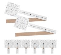 MALUGOGO 8pcs DIY Clock Assembly Paper Scale Wall Clock Graduated Paper Precise Measurements Simplifies Installation Good Workmanship Crafting DIY