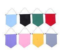 MALUGOGO 8pcs Hanging Brooch Display Board Wall-mounted Canvas Pin Organizer for Enamel Pins Earrings Necklaces Glitter Collection Holder