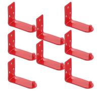 MALUGOGO 8pcs Heavy-duty Fire Extinguisher Bracket Wall Mount Hooks Set with Iron and Plastic Construction for Secure Fire Extinguisher Holding in Garage or Home Safety
