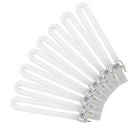 MALUGOGO 8pcs Nail Polish Lamp Nail Art Light Machine Lamp 9w White Glass Practical Does Not Hurt Hands Family Friends DIY Professional Beauty Salons