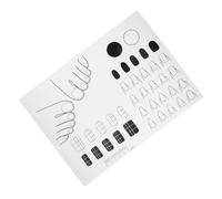 MALUGOGO Acrylic Nail Training Mat Silicone Trainer Sheet 11.00x7.86x0.08 in Great Learning Tool Sturdy and Flexible Nail Techs in Training Female Friends