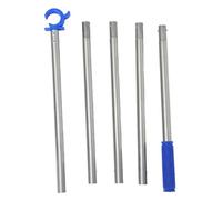 MALUGOGO Adjustable Window Opener Pole for Skylights with Telescopic Metal Rod and C Shape Hook, Lightweight Portable Design for Home and Living Rooms, Tool for Elderly and Limited