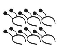 MALUGOGO Animal Hair Ball Headbands and Iron Material Non-woven Fabric 6pcs Comfortable Unique Fashionable Design for Women for Photo Prop and Party Accessories
