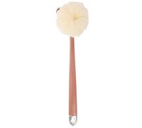 MALUGOGO Bath Back Scrubber 2 Pack Dual-Sided Silicone and Plastic Body Brush with Long Handle Fashionable Design for Deep Cleaning and Easy Maneuverability in Bathroom Daily Use