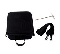 MALUGOGO Black Nylon Kalimba Thumb Piano Storage Bag with Handle and Adjustable Strap, Portable and Multifaceted Protection Carry Case for Travel and Training