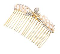 MALUGOGO Bridal Hair Comb Lightweight Alloy Rhinestone Side Comb Classic Wedding Hair Accessory for Women to Create Your Own Hairstyle at Prom Or Wedding