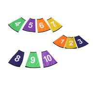 MALUGOGO Bucket Number Protectors Number Sleeves Polyester Drop Resistance Bright Color Design for Taekwondo Training Ground