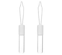 MALUGOGO Button Hook and Zipper Puller Dressing Aid Tool Acrylic 2pcs with Quick Button Attachment Easy to Use Helper for Seniors and Elderly for Dresses and Pants