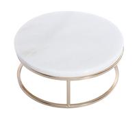 MALUGOGO Cake Stand for Stable Placement with Thick Base and Widened Design Synthetic Material Elegant White Marble Reusable Dessert Display Rack for Displaying and Cookies