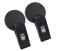 MALUGOGO Car Parking Ticket Holder Clips and Easy Paste-on Installation 2pcs with Self Adhesive Pvc Material, Versatile Storage for Car Windshield Cards and Access Cards