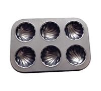 MALUGOGO -Cavity Carbon Steel Cake Mold for Baking, Easy to Demold and Good Heat Effect, Silver Kitchen Bake Accessory for Baking and DIY Cookie Desserts