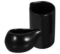 MALUGOGO Ceramic Milk Jug and Sauce Pitcher Multipurpose for Milk Coffee and Gravy Smooth Polished Surface Easy Pour Spout Premium Kitchen Containers for Household and Cafe Use