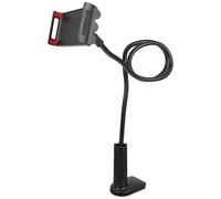 MALUGOGO Clip-on Tablet Holder Cell Phone Stand Small Portable Easy to Use Abs Pvc Iron Material Assorted style Lightweight 700g Black for Bedroom and Living Room