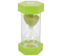 MALUGOGO Creative Sand Timer Hourglass Sand Timer 5 Minute Glass Light Green Anti-drop for Eating Educational Tools Games