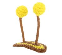 MALUGOGO Cute Bee Hair Clips, 3d Knitted Crochet Hair Accessories Secure Fabric Snap Barrettes for Active Play and Sports