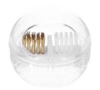 MALUGOGO Detachable Nail Drill Bit Cleaning Brush with Plastic Handle Easy to Use Manicure Tool for Nail Drill Bit Cleaning and Dust Removal and Personal Care