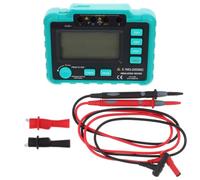 MALUGOGO Digital Insulation Resistance Tester Megohmmeter 500v 1000v 12v Dc, Resistance Measurement Abs Black for Electrical Testing