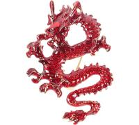 MALUGOGO Dragon Brooch Pin Decorative Dragon Pin Chinese Style Metal Alloy Adjustable Easy to Put on Men Friends Valentine's Day Accessory