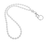 MALUGOGO Dress Zipper Helper Lanyard 60cm White Plastic Alloy Portable Zipper Puller Helper with Fish Mouth Buckle and Key Ring Elegant Stylish Design for Boots and Dresses