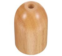 MALUGOGO E27 Wooden Lamp Socket Cup Solid Wood Lamp Holder Base Retro Finial for Wall Ceiling Light Compatible with E27 Bulbs