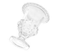 MALUGOGO European Style Glass Fruit Plate with Unique High Stand Design, Crystal Storage Plate for Cake Display and Refreshment Serving in Home Or Party Settings