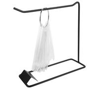 MALUGOGO False Nail Sample Sticks Nail Art Display Fan Sticks Sl lack Iron and Acrylic Organized Storage Vivid Color Display with Iron Holder and Ring